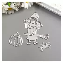 Нож для вырубки сталь "Хэллоуин" набор 3 элемента 7х8,2 см