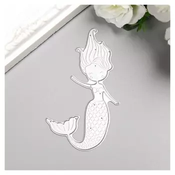 Нож для вырубки сталь "Русалочка" 10х6 см
