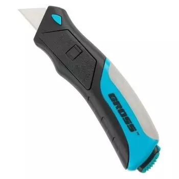 Нож Gross ремонтно-монтажный, кнопочный механизм,6 лезвий в комплекте78879