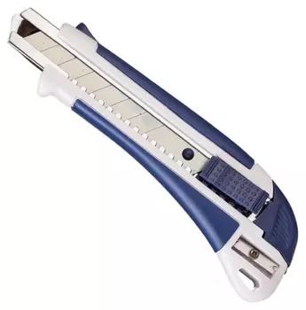 Нож канцелярский 18 мм Attache Selection с антискольз. встав. иточилкой