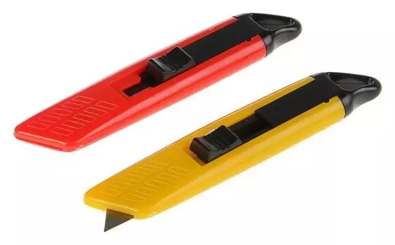 Нож канцелярский 19 мм, Erich Krause, с автоматической системой возврата лезвия