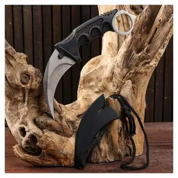 Нож-керамбит серая паутина 19см, клинок 9см