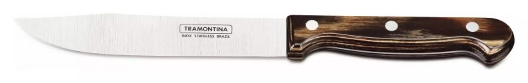 Нож кухонный 18 см, с деревянной ручкой, коричн. Polywood (И7943)