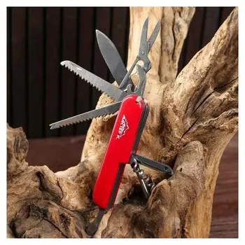 Нож швейцарский 5в1 красный
