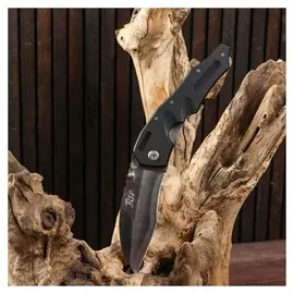 Нож складной, черный, 15см, клинок 9см