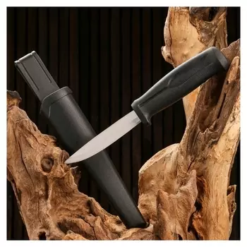 Нож туристический, черный, клинок 9,5см