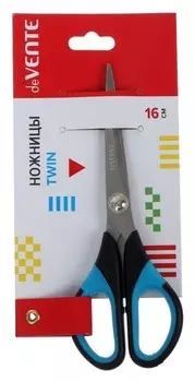 Ножницы 16 см Devente Twin двухцветные, резин.упор, бл 4091318