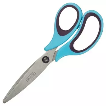 Ножницы Attache Town 170мм эргоном. руч. без покрытия, цвет фиол/голуб