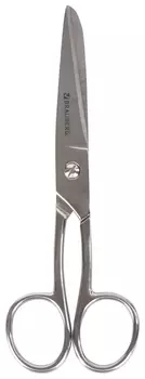 Ножницы цельнометаллические Brauberg "Professional", 150 мм, классической формы, 237101