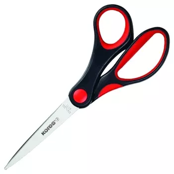 Ножницы Kores Softgrip 170 мм с пласт.прорезин.анатом.руч.цв.вассорт