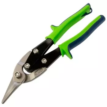 Ножницы по металлу, 250 мм, левый рез, сталь с55, двухкомпонентные рукоятки