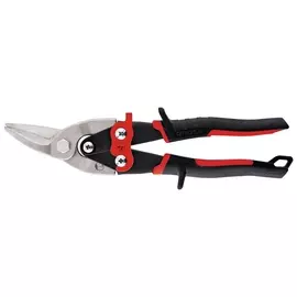 Ножницы по металлу "Piranha", 250 мм, прямой и левый рез, сталь сrmo, двухкомпонентные рукоятки