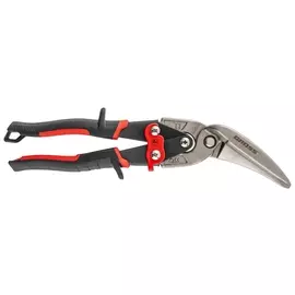 Ножницы по металлу "Piranha", 270 мм, прямой и левый проходной рез, сталь сrmo, двухкомпонентные рукоятки