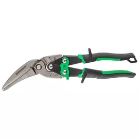 Ножницы по металлу "Piranha", 270 мм, прямой и правый проходной рез, сталь сrmo, двухкомпонентные рукоятки