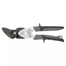 Ножницы по металлу "Piranha", усиленные, 255 мм, прямой и левый рез, сталь сrmo, двухкомпонентные рукоятки