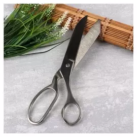 Ножницы портновские, 25 см, цвет серебристый