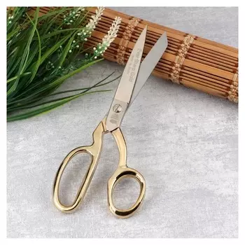 Ножницы портновские, самозатачивающиеся, 20 см, цвет золотой