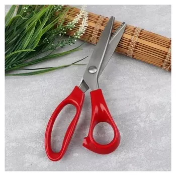 Ножницы «Волна», 23 см, шаг - 5 мм