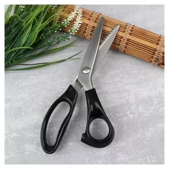 Ножницы «Зигзаг», 23,5 см, шаг - 5 мм, в коробке, цвет чёрный