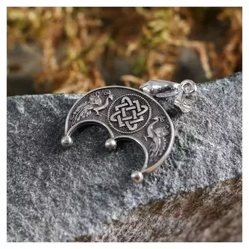 Оберег для женщин Лунница металл пьютер Художественное литье