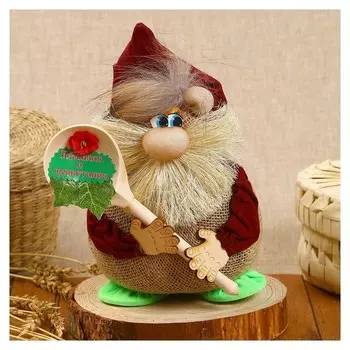 Оберег «Домовой гоша», с ложкой, 29 см