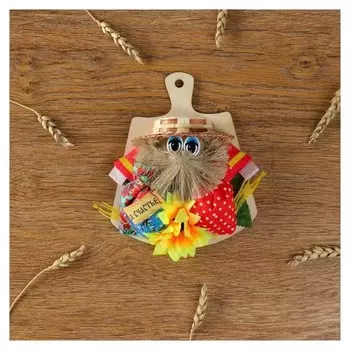 Оберег «Домовой на доске», 14 см