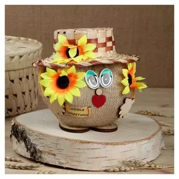 Оберег «Колобок анюта», 14 см