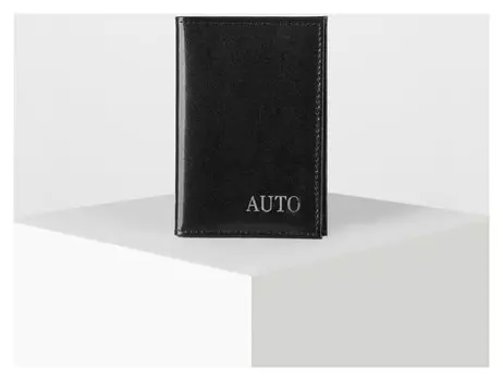 Обложка для автодокументов Auto цвет чёрный