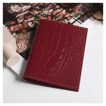 Обложка для автодокументов Auto Document цвет красный