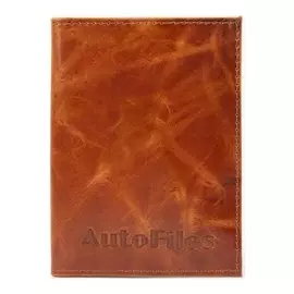 Обложка для автодокументов, цвет коричневый