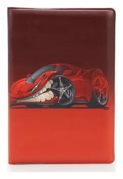 Обложка для автодокументов, цвет красный