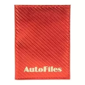 Обложка для автодокументов, цвет красный