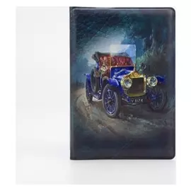 Обложка для автодокументов, цвет синий