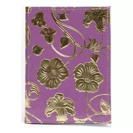 Обложка для автодокументов, цвет сиреневый, «Колокольчики»