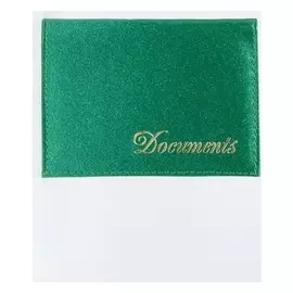 Обложка для автодокументов, цвет зелёный