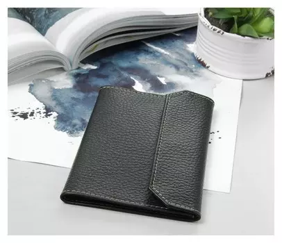 Обложка для автодокументов, флотер, цвет чёрный