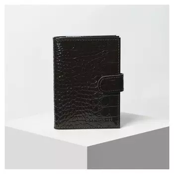 Обложка для автодокументов и паспорта, цвет коричневый