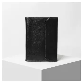 Обложка для автодокументов на кнопке цвет чёрный