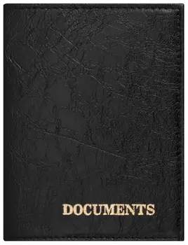 Обложка для автодокументов Staff "Profit", экокожа,"documents", черная, 237181