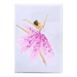 Обложка для паспорта, цвет белый, «Балерина»