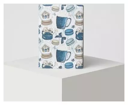 Обложка для паспорта, цвет белый Новогодний уют