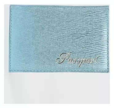 Обложка для паспорта, цвет бирюзовый