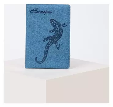 Обложка для паспорта, цвет голубой