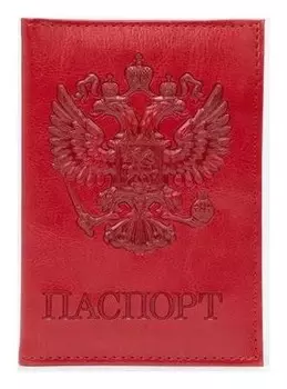 Обложка для паспорта, цвет красный