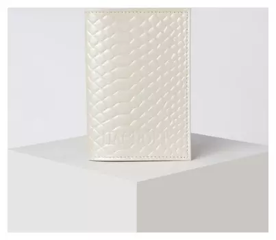 Обложка для паспорта, цвет молочный