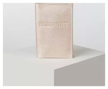 Обложка для паспорта, цвет перламутр
