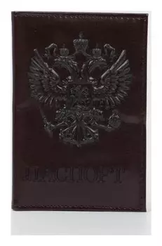 Обложка для паспорта, цвет сливовый