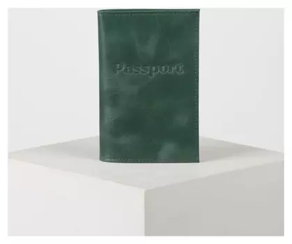 Обложка для паспорта, цвет зелёный