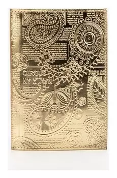 Обложка для паспорта, цвет золотистый