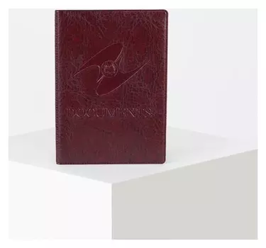 Обложка для паспорта и автодокументов с вкладышами пвх, цвет бордовый